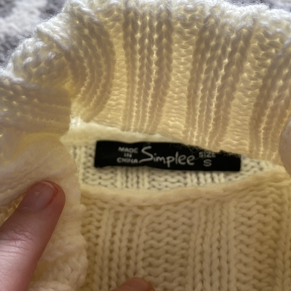 Cream/Ivory/White Sweater Dress - Picture 2 of 2